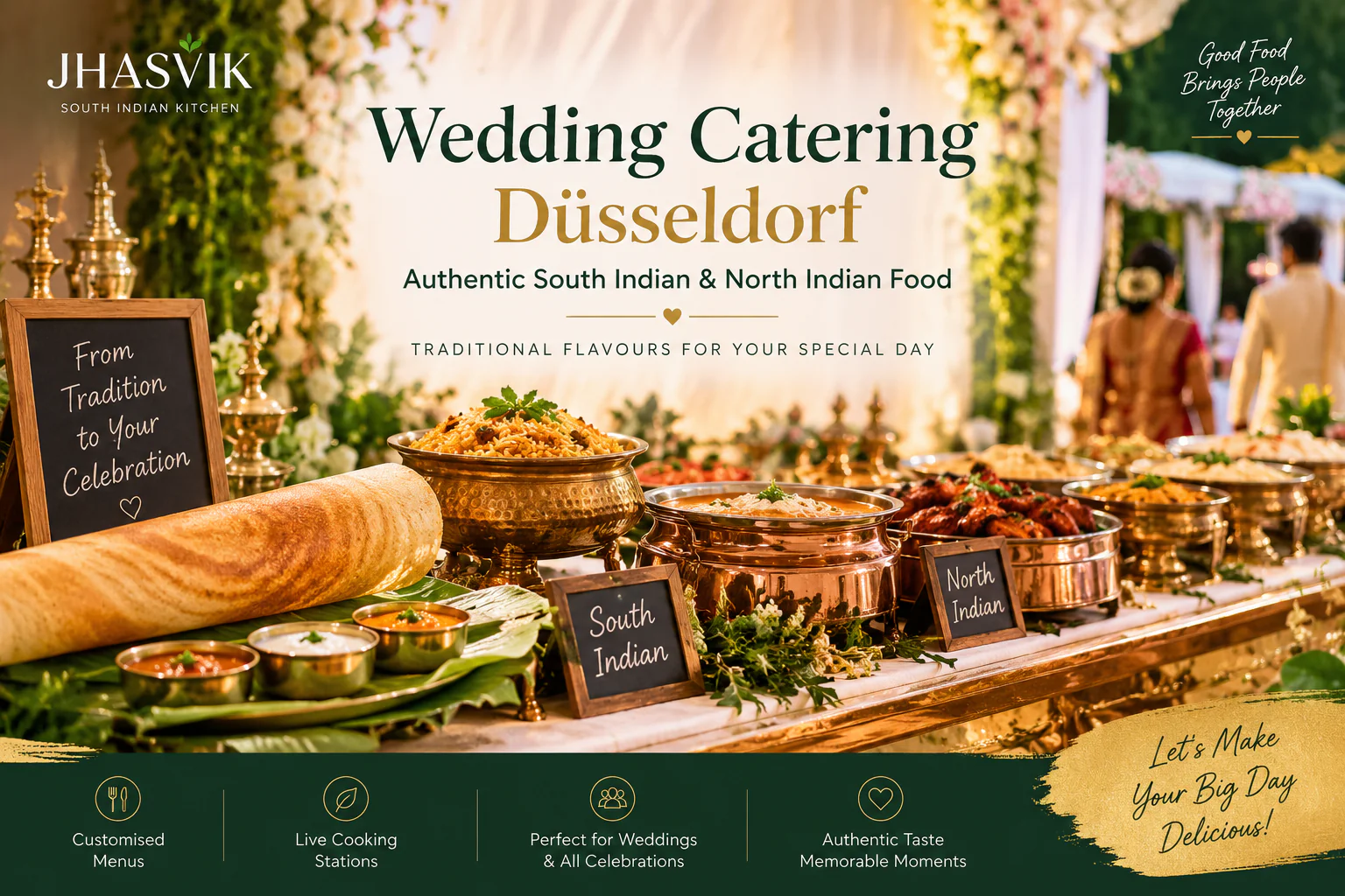 Wedding Catering Düsseldorf – Authentic South Indian & North Indian Food